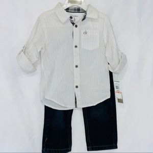 Calvin Klein Jean Toddler Boys Shirt And Pants